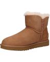 Woman and girl boots UGG 1016422 MINI BAILEY BUTTON II  CHESTNUT