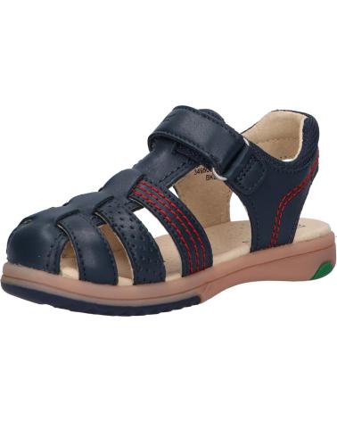 boy Sandals KICKERS 349506-10 PLATINIUM  10 MARINE