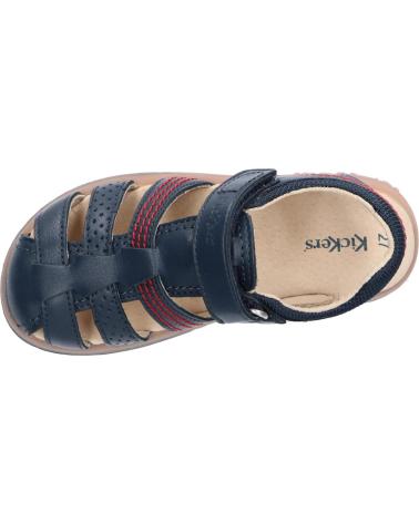 boy Sandals KICKERS 349506-10 PLATINIUM  10 MARINE