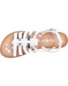 Woman and girl Sandals KICKERS 695574-30 DIXON  31 BLANC ARGENT