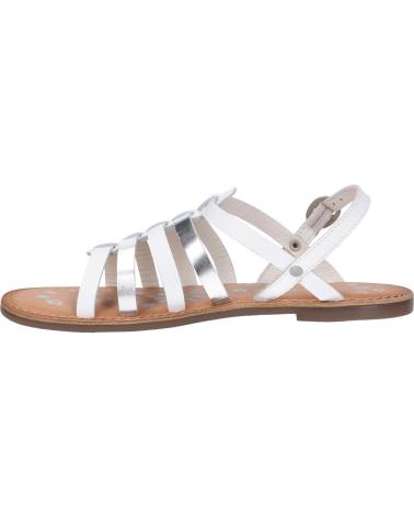 Woman and girl Sandals KICKERS 695574-30 DIXON  31 BLANC ARGENT