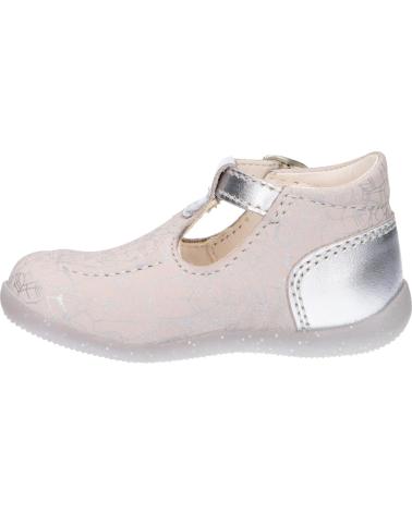 Schuhe KICKERS  für Mädchen 860652-10 BONBEK-2  163 ARGENT ETHNIC