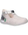 Chaussures KICKERS  pour Fille 860652-10 BONBEK-2  163 ARGENT ETHNIC