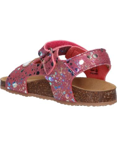 Woman and girl Sandals KICKERS 869511-30 FUXIO  131 ROSE ARGENT IMPRIME