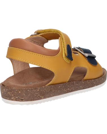 Woman and girl and boy Sandals KICKERS 694917-30 FUNKYO  71 JAUNE MARINE CAMEL
