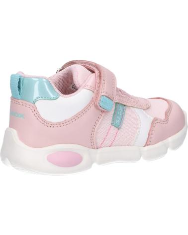 girl Trainers GEOX B154FC 085GN B PILLOW GIRL  C8W1Z LT ROSE-WHITE