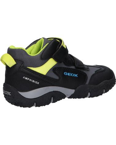 Sneaker GEOX  für Damen und Mädchen und Junge J2642A 050BU JR BALTIC BOY B ABX  C0802 BLACK-LIME