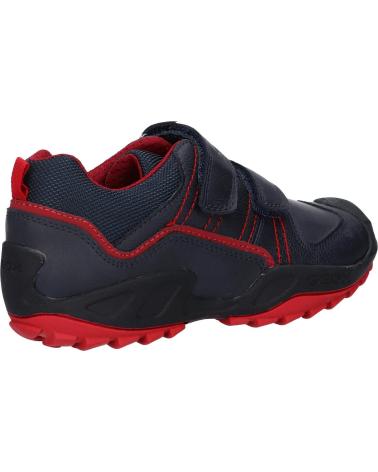 Chaussures GEOX  pour Garçon J041VA 0MEFU J NEW SAVAGE  C0735 NAVY-RED
