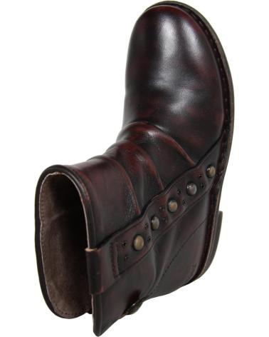 Woman and girl and boy boots KICKERS 440781-30 GROOVINGS  4 ROUGE