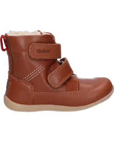 girl and boy boots KICKERS 909770-10 BAMAKRATCH  114 CAMEL
