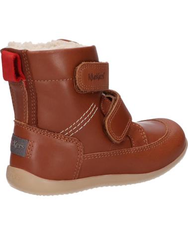 girl and boy boots KICKERS 909770-10 BAMAKRATCH  114 CAMEL