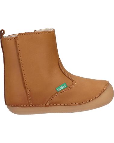 girl and boy boots KICKERS 584419-10 SOCOOL  116 CAMEL CLAIR