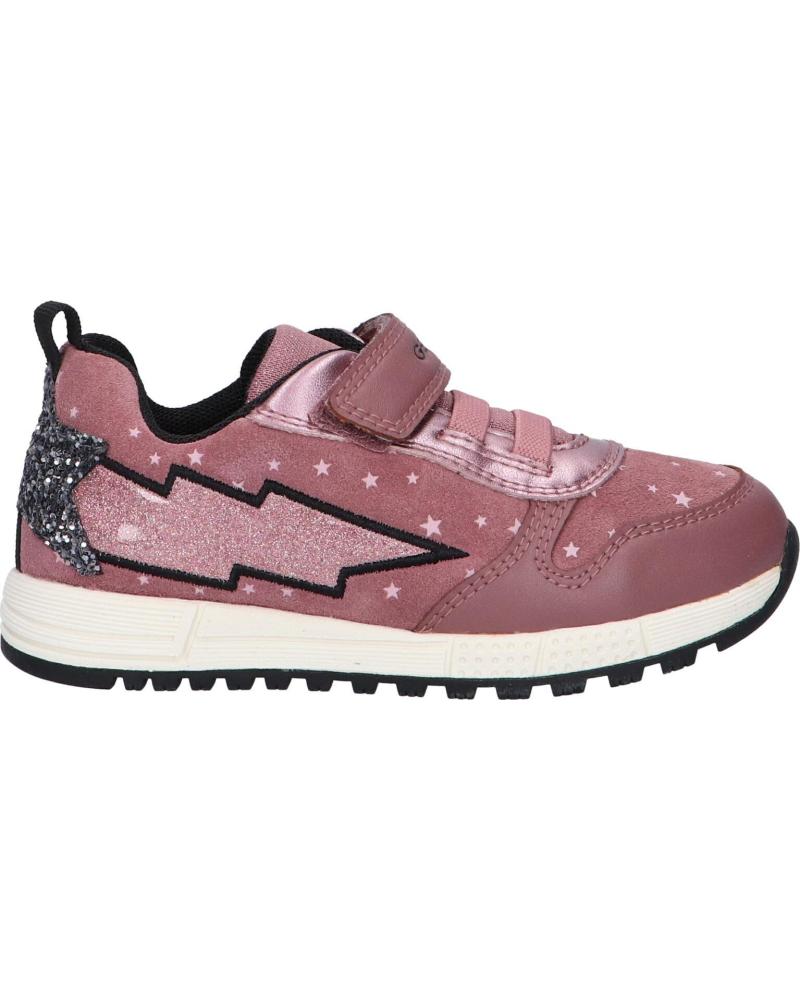 girl Zapatillas deporte GEOX B263ZA 0BS02 B ALBEN GIRL  C8049 DK ROSE-BLACK