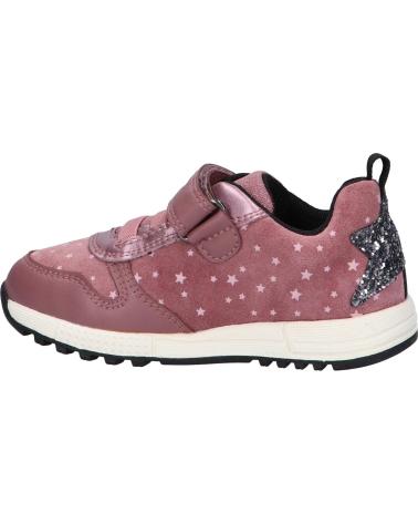  Casual sneakers for girl GEOX B263ZA 0BS02 B ALBEN GIRL  C8049 DK ROSE-BLACK