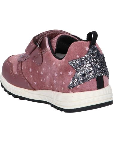  Casual sneakers for girl GEOX B263ZA 0BS02 B ALBEN GIRL  C8049 DK ROSE-BLACK