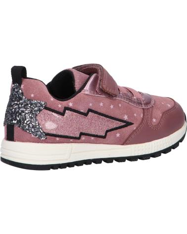  Casual sneakers for girl GEOX B263ZA 0BS02 B ALBEN GIRL  C8049 DK ROSE-BLACK