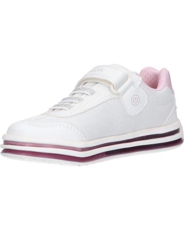 Sneaker GEOX  für Mädchen J25EVA 0AS54 J PAWNEE GIRL  C0406 WHITE-PINK