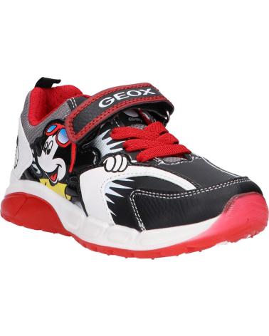 Sneaker GEOX  für Mädchen und Junge J04CQB 054CE J SPAZIALE BOY  C0048 BLACK-RED
