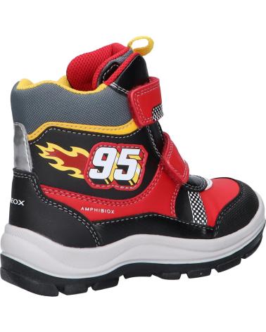 boy Mid boots GEOX B163VB 05411 B FLANFIL  C0020 RED-BLACK