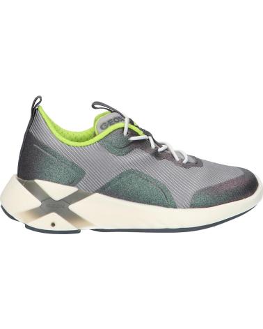 Woman and girl and boy and Man Trainers GEOX J04DDA 011BC J PLAYKIX BOY  C1695 DK SILVER-LIME