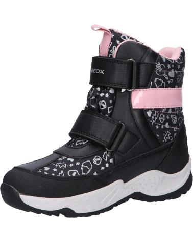 girl boots GEOX J04CFB 0NFMN J SENTIERO GIRL B WP  C0618 BLACK-PINK