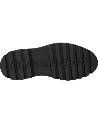 Boots CALVIN KLEIN  für Damen YW0YW01110 FLATFORM LACE UP BOOT  0GT TRIPLE BLACK