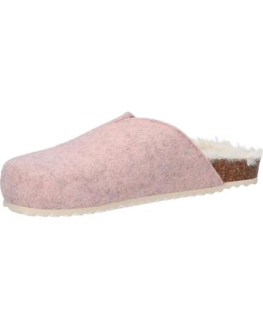 Woman and girl House slipers GEOX J268MB 000NY J ADRIEL GIRL  C8203 PINK-LT BEIGE