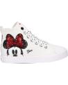 girl Trainers GEOX J0204F 00010 JR CIAK GIRL  C0644 OFF WHITE-RED