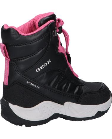 Boots GEOX  für Mädchen J04CFA 0BCLV J SENTIERO GIRL B WP  C0922 BLACK-FUCHSIA