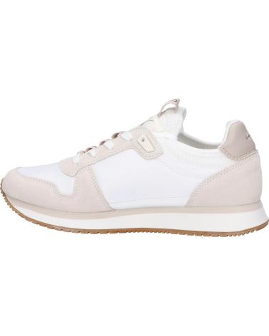 Woman Trainers CALVIN KLEIN YW0YW00840 SOCK LACEUP  01T BRIGHT WHITE-CREAMY WHITE-EGGSHELL