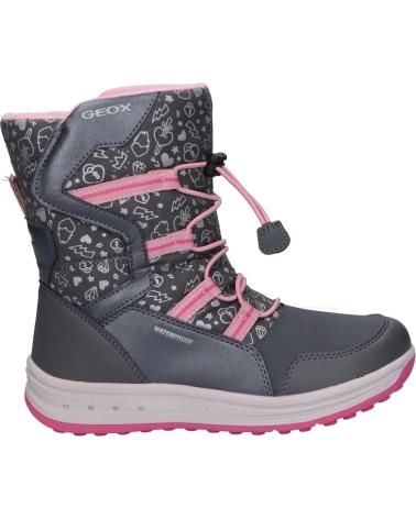 Stivali GEOX  per Bambina J042UA 0BCMN J ROBY GIRL B WPF  C0952 DK GREY-PINK