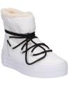 Boots CALVIN KLEIN  für Damen YW0YW01181 BOLD VULC FLATF  YBR BRIGHT WHITE-BLACK