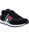  Casual sneakers for men TOMMY HILFIGER EM0EM01351 RUNNER CASUAL ESS  BDS BLACK