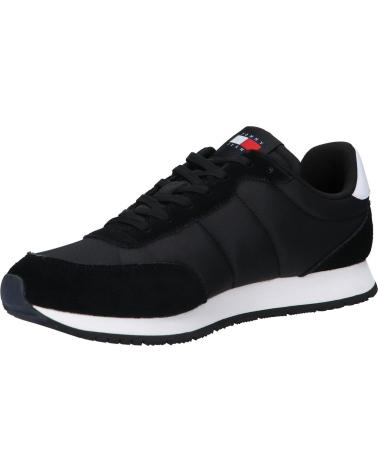  Casual sneakers for men TOMMY HILFIGER EM0EM01351 RUNNER CASUAL ESS  BDS BLACK