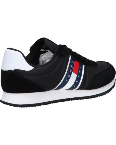  Casual sneakers for men TOMMY HILFIGER EM0EM01351 RUNNER CASUAL ESS  BDS BLACK
