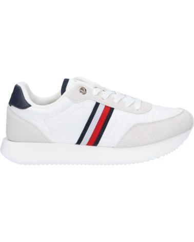 Zapatillas deporte TOMMY HILFIGER  pour Femme FW0FW07831 ESSENTIAL RUNNER GLOBAL STRIPES  YBS WHITE