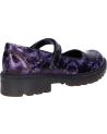 Woman and girl Flat shoes GEOX J6420J 000FC J CASEY  C9266 BLACK-LILAC