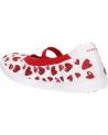 Ballerines GEOX  pour Fille J92D5J 000AN J KILWI  C0050 WHITE-RED