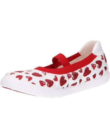 girl Flat shoes GEOX J92D5J 000AN J KILWI  C0050 WHITE-RED