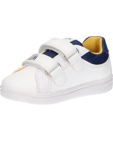 girl and boy sports shoes GEOX B152CB 054FU B DJOCK  C0899 WHITE-NAVY
