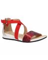 Woman Sandals GEOX D8293A 04185 D FORMOSA  C7Y1Q SCARLET-OFF WHITE