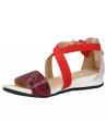 Sandalen GEOX  für Damen D8293A 04185 D FORMOSA  C7Y1Q SCARLET-OFF WHITE