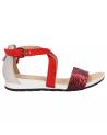 Sandali GEOX  per Donna D8293A 04185 D FORMOSA  C7Y1Q SCARLET-OFF WHITE