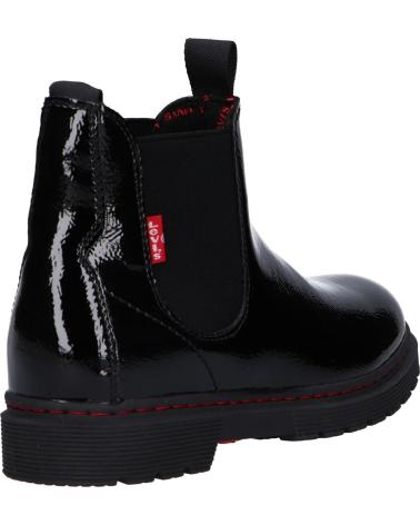 girl and boy Mid boots LEVIS VPHI0024S OHIO  2459 BLACK SHINY