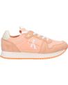 Zapatillas deporte CALVIN KLEIN  pour Femme YW0YW00840 SOCK LACEUP  0JL APRICOT ICE-BRIGHT WHITE