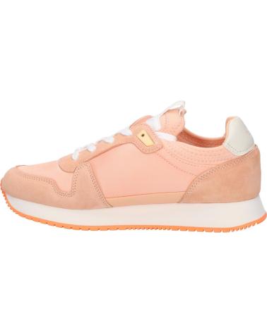 Sportif CALVIN KLEIN  pour Femme YW0YW00840 SOCK LACEUP  0JL APRICOT ICE-BRIGHT WHITE