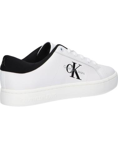 Sneaker CALVIN KLEIN  für Damen YW0YW01444 CLASSIC CUPSOLE  0GM BLACK-BRIGHT WHITE