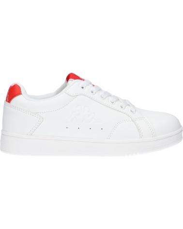 Sneaker KAPPA  für Damen und Mädchen und Junge 331C1GW ADENIS JUNIOR LACE  A66 - WHITE-RED-WHITE OFF