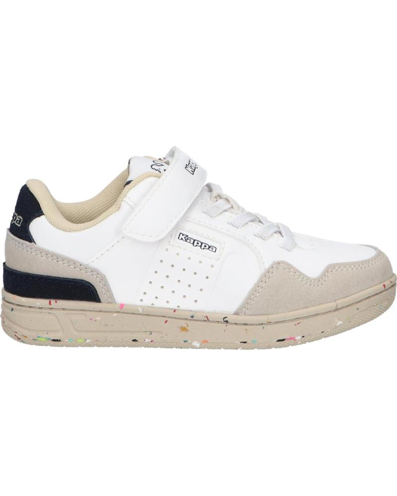 boy Trainers KAPPA 361B3YW NUNBA GREEN EV  A0A - WHITE-BLUE INSIGNIA