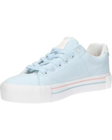 Woman and girl and boy Trainers KAPPA 321B4GW TUDY LACE CANVAS JR  A3E - AZURE LT-WHITE